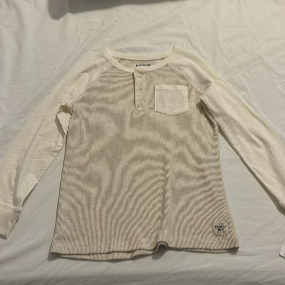 Boys OshKosh sweater white and light tan brand new with tag
